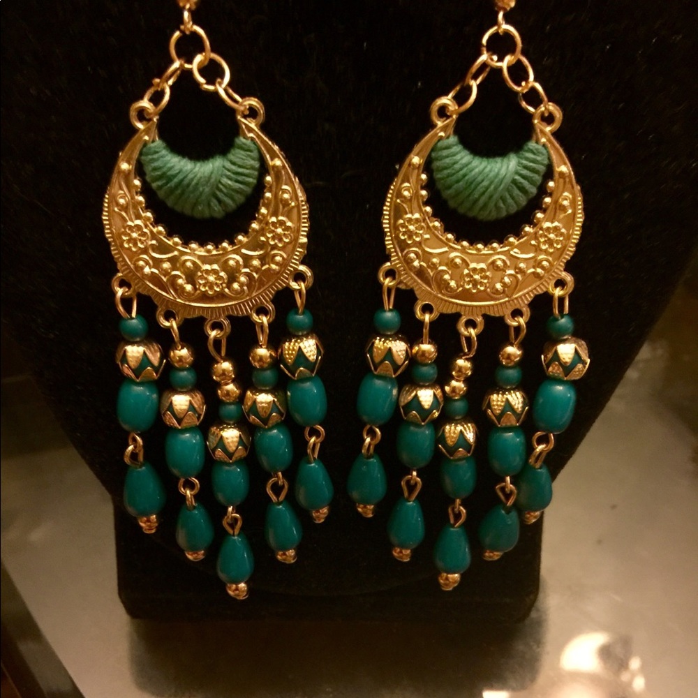 Earrings, necklaces, etc.